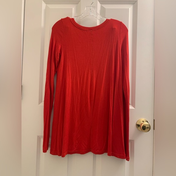 Free People Ribbed Scoop Neck Long Sleeve Tunic - Picture 3 of 3